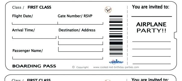 Make Your Own Fake Boarding Pass | WIRED