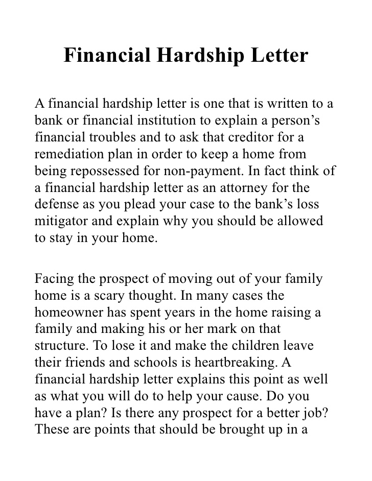 financial hardship letter 1  