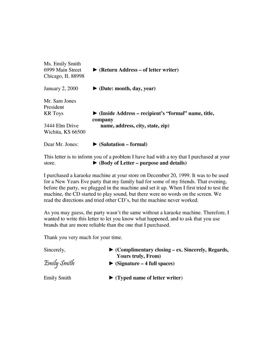 Formal Business Letter Format Good Addressing Letter To Company 