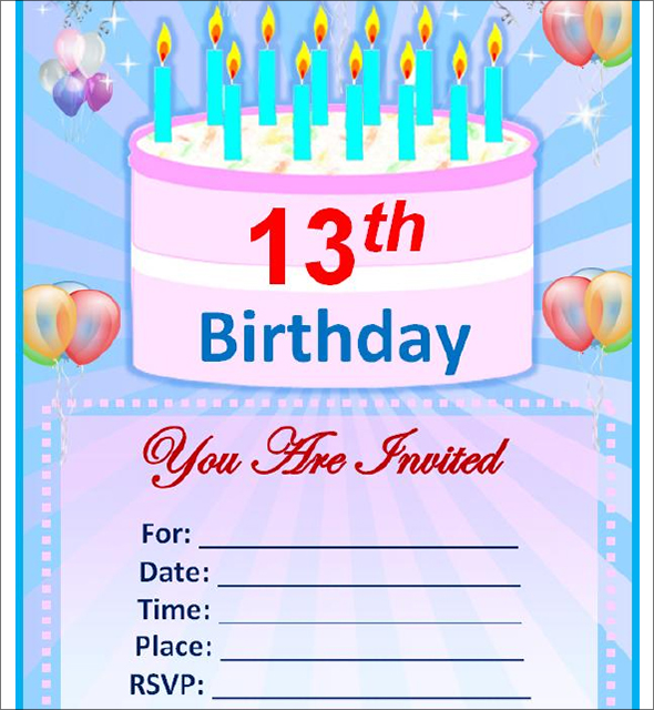 ms word birthday invitation template   Ecza.solinf.co
