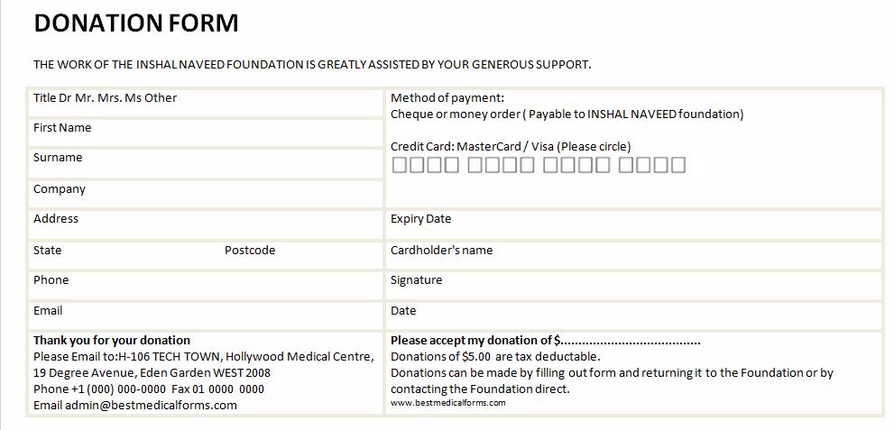 Free Donation Form Template Filename – kuramo news