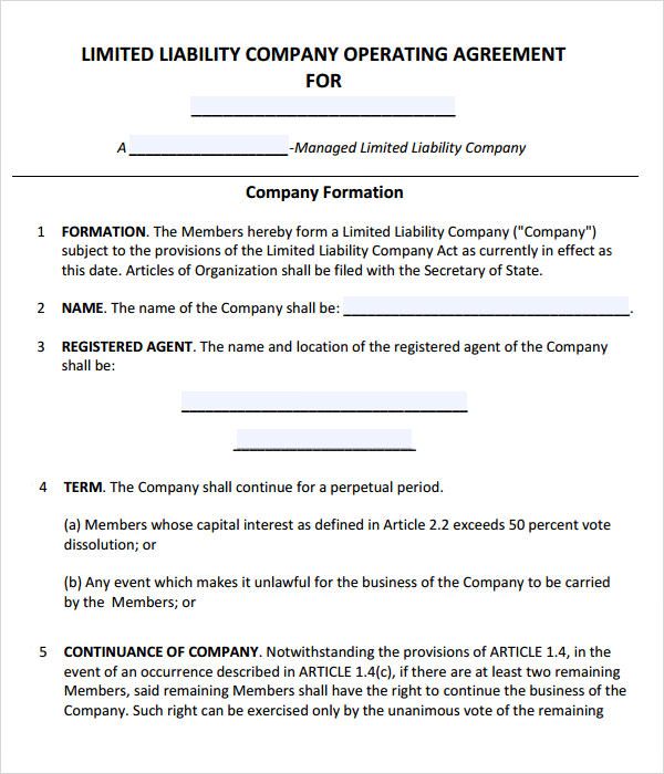 operating agreement llc template llc operating agreement template 