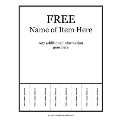 free printable flyer templates free printable housekeeping flyer 