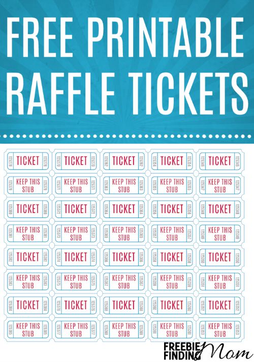 Free Printable Drawing Tickets at GetDrawings.| Free for 