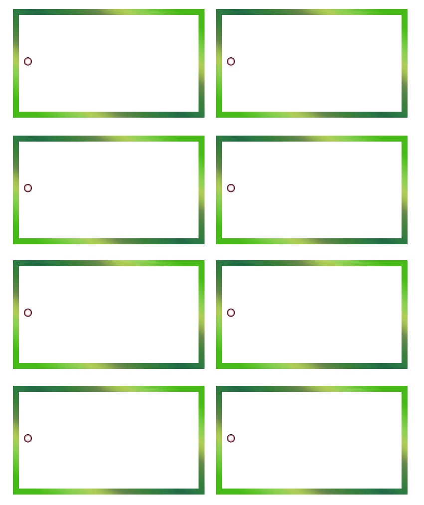 Ms Word Gift Tag Template