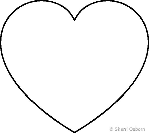 Free Printable Heart Templates – Large, Medium & Small Stencils To 