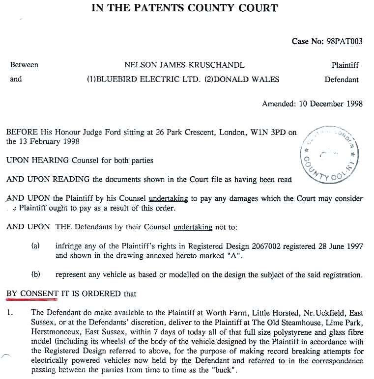 Draft consent order template don wales injunction undertaking 
