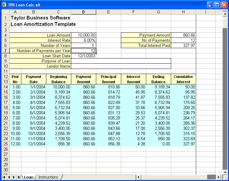 Amortization Schedule Templates – 10+ Free Word, Excel, PDF Format 