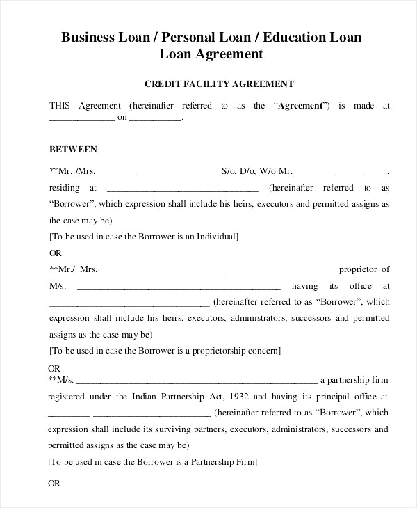 loan agreement template microsoft loan agreement template 