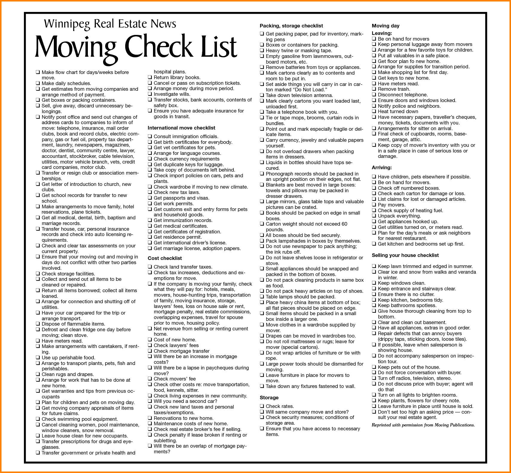 house moving checklist template   Into.anysearch.co