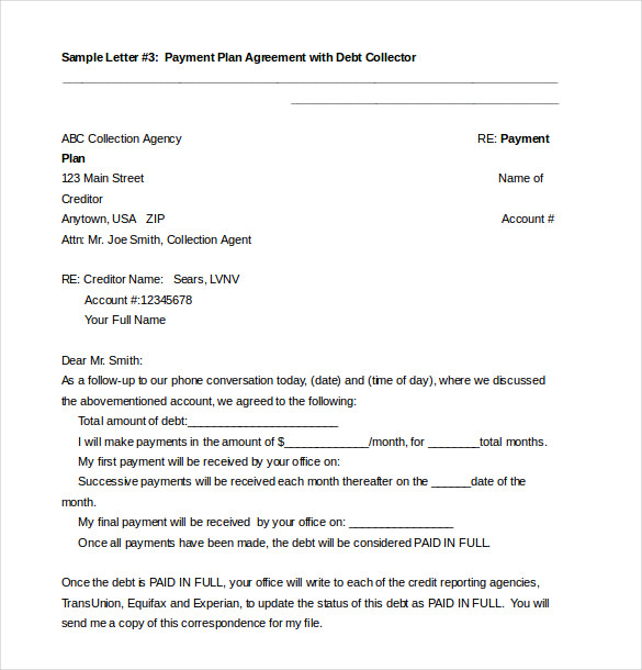 agreement template to pay 16 payment agreement templates free 
