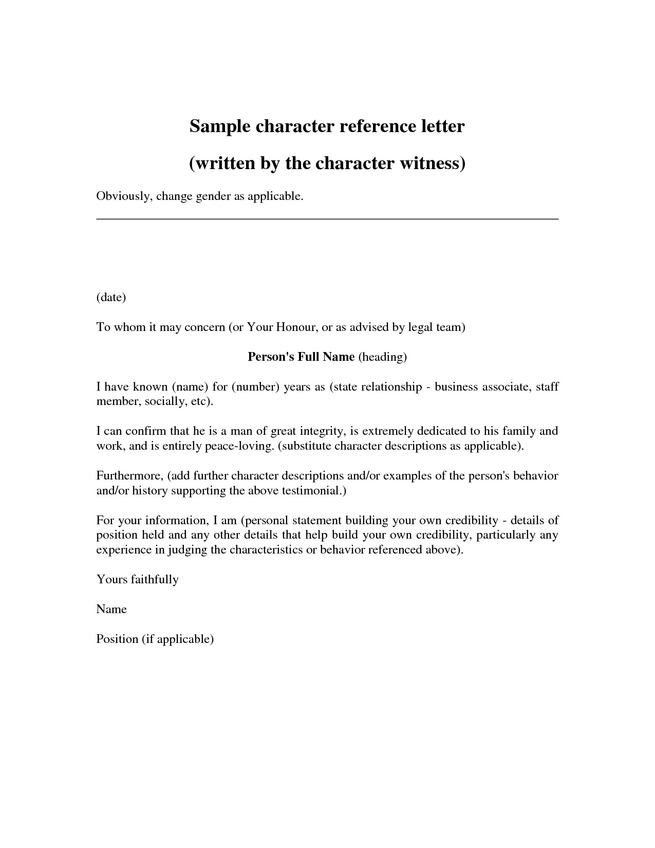 personal reference letters examples   Mini.mfagency.co