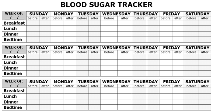 Printable Blood Sugar Chart Template New Printable Blood Sugar 