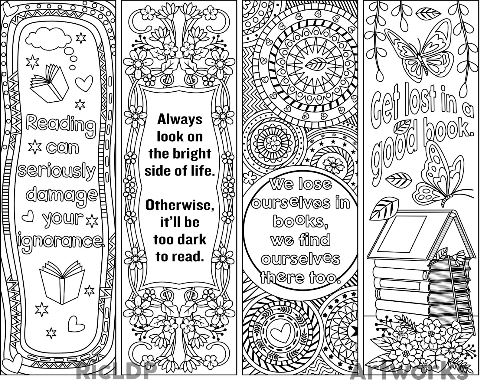 Create Your Own Bookmark Template 4021