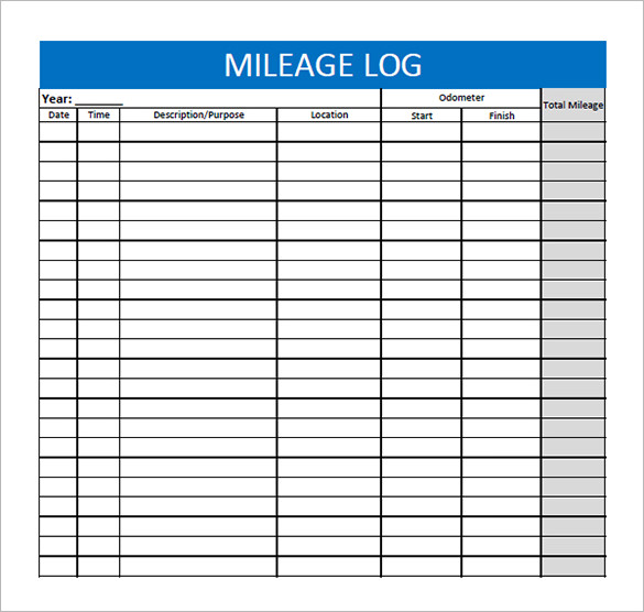 2013 2018 Form Mileage Allowance Free Printable Mileage Log Fill 