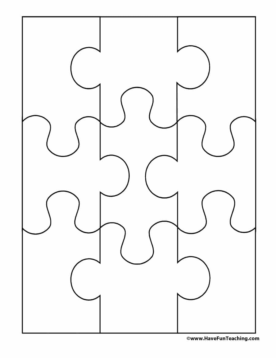 19 Printable Puzzle Piece Templates   Template Lab