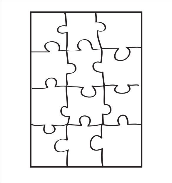 puzzle template 8 pieces puzzle piece template 19 free psd png pdf 