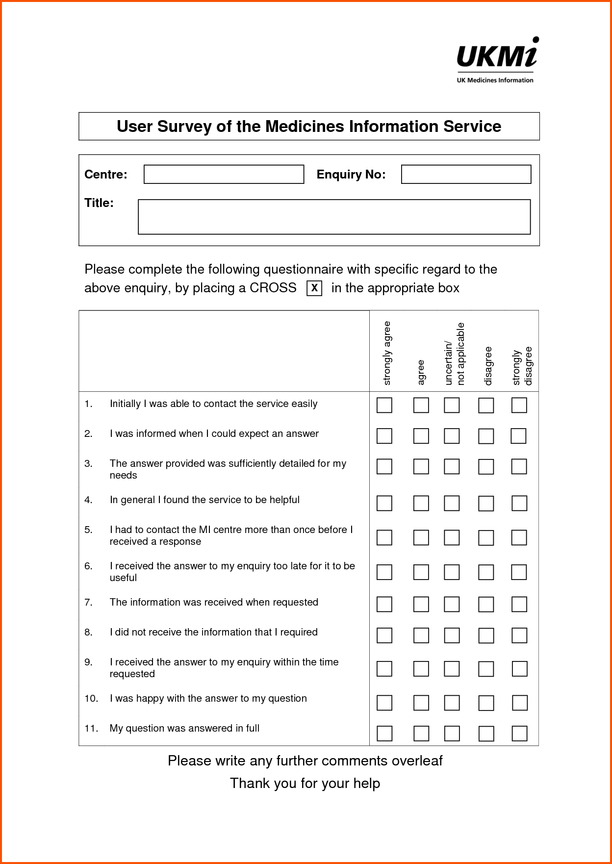 survey questionnaire templates word   Ecza.solinf.co