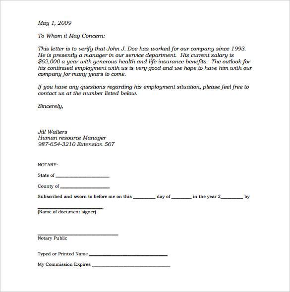 32+ Notarized Letter Templates   PDF, DOC | Free & Premium Templates