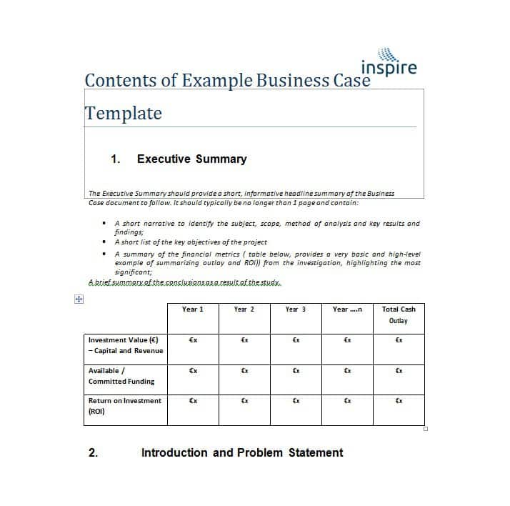 30+ Simple Business Case Templates & Examples   Template Lab