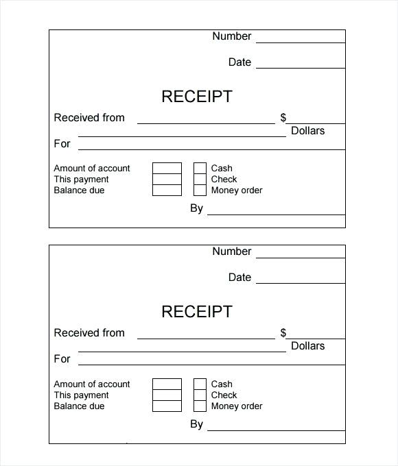 Outstanding Money Or Cash Receipt Template For Excel Or PDF 
