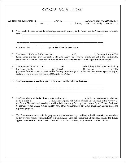 simple commercial lease agreement template free simple commercial 