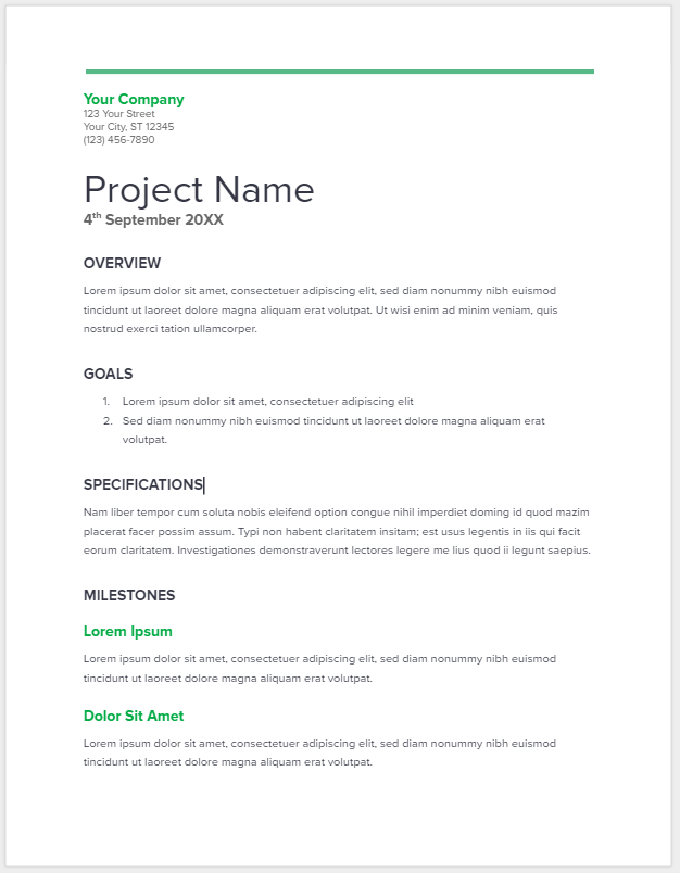 Project Proposal Template | FREE Template Download