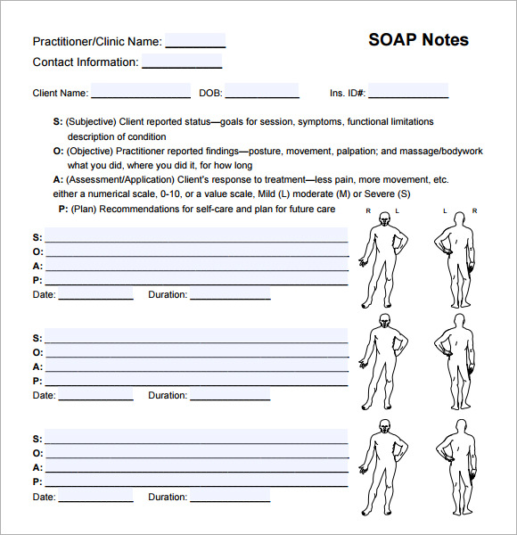 free soap note template   Ecza.solinf.co