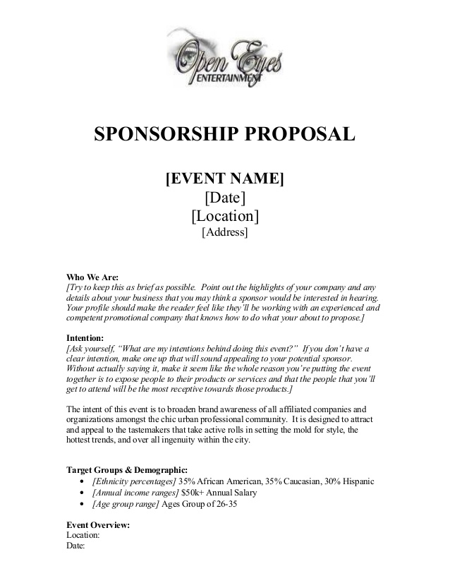sponsorship proposal 1 638. 