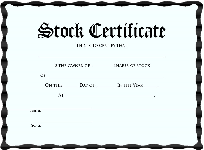 stock certificate template blank stock certificate template blank 