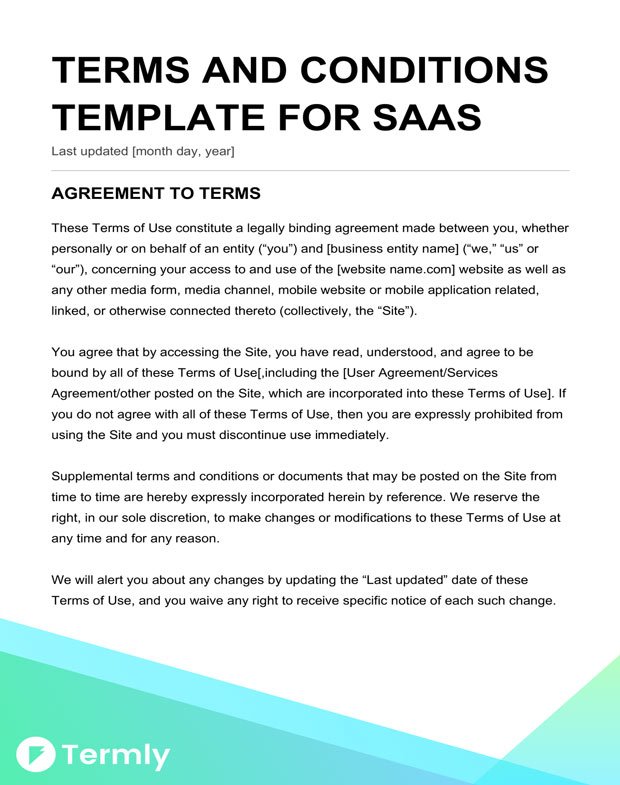 Free Terms & Conditions Templates | Downloadable Samples | Termly