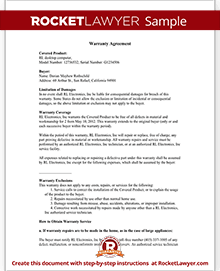 Warranty Agreement Template   Warranty Agreement (with Sample)