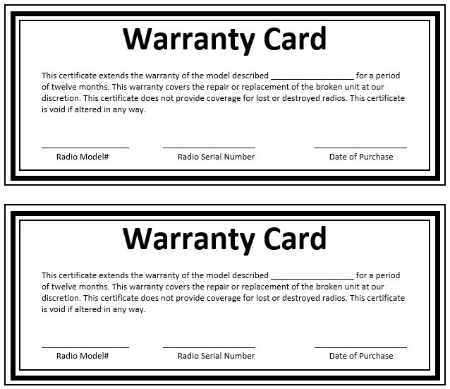 warranty template   Into.anysearch.co