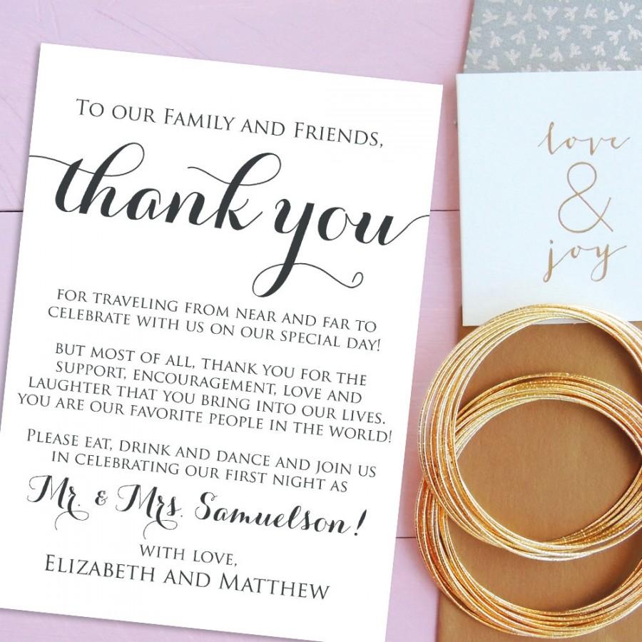 free printable wedding thank you cards templates   Ecza.solinf.co