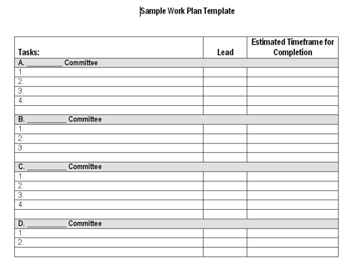 Best Photos of Word Work Plan Template   Work Plan Template Word 