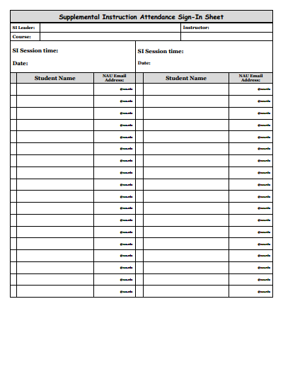 Great Sample Of Monthly Attendance Sheet Template For Organization 