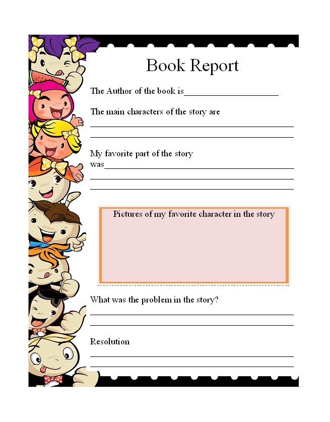 30 Book Report Templates & Reading Worksheets