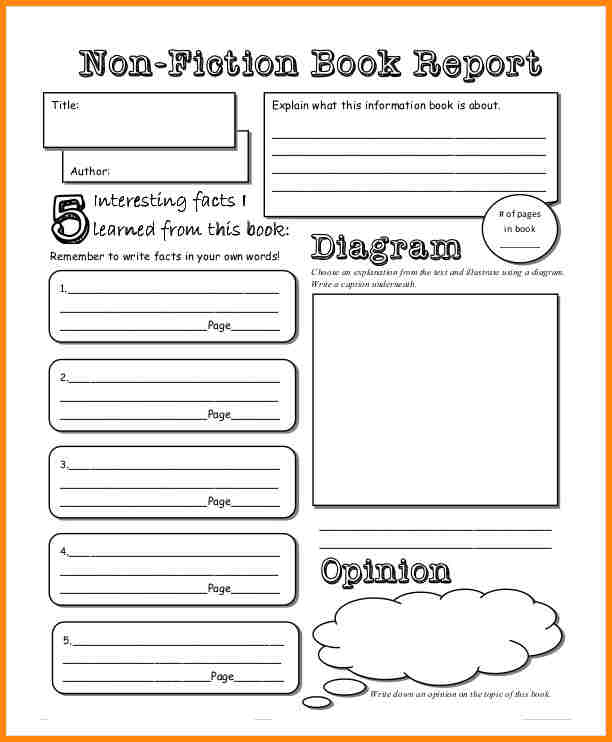 free book report templates 7 free book report templates media 