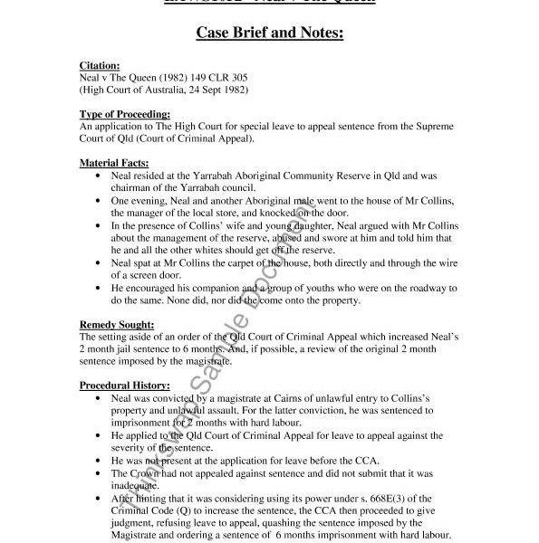 Sample legal brief example compliant depict including case format 