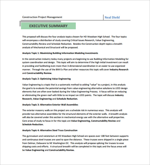 proposal template for construction work construction proposal 