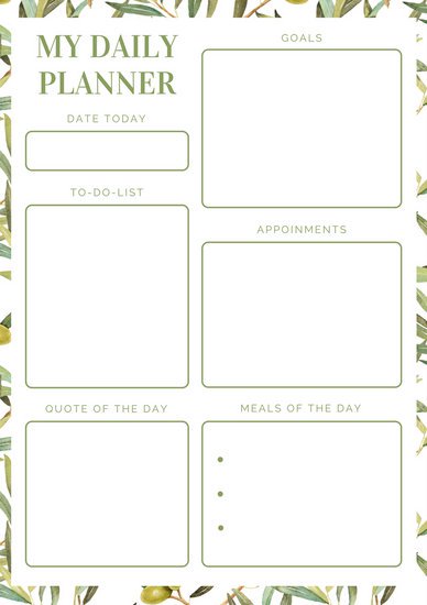 40+ Printable Daily Planner Templates (FREE)   Template Lab