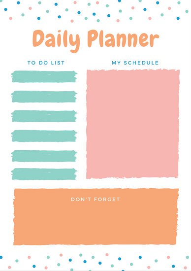 40+ Printable Daily Planner Templates (FREE)   Template Lab