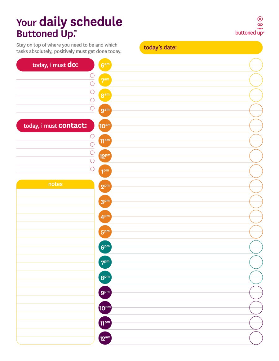 printable daily planner template   Ozil.almanoof.co