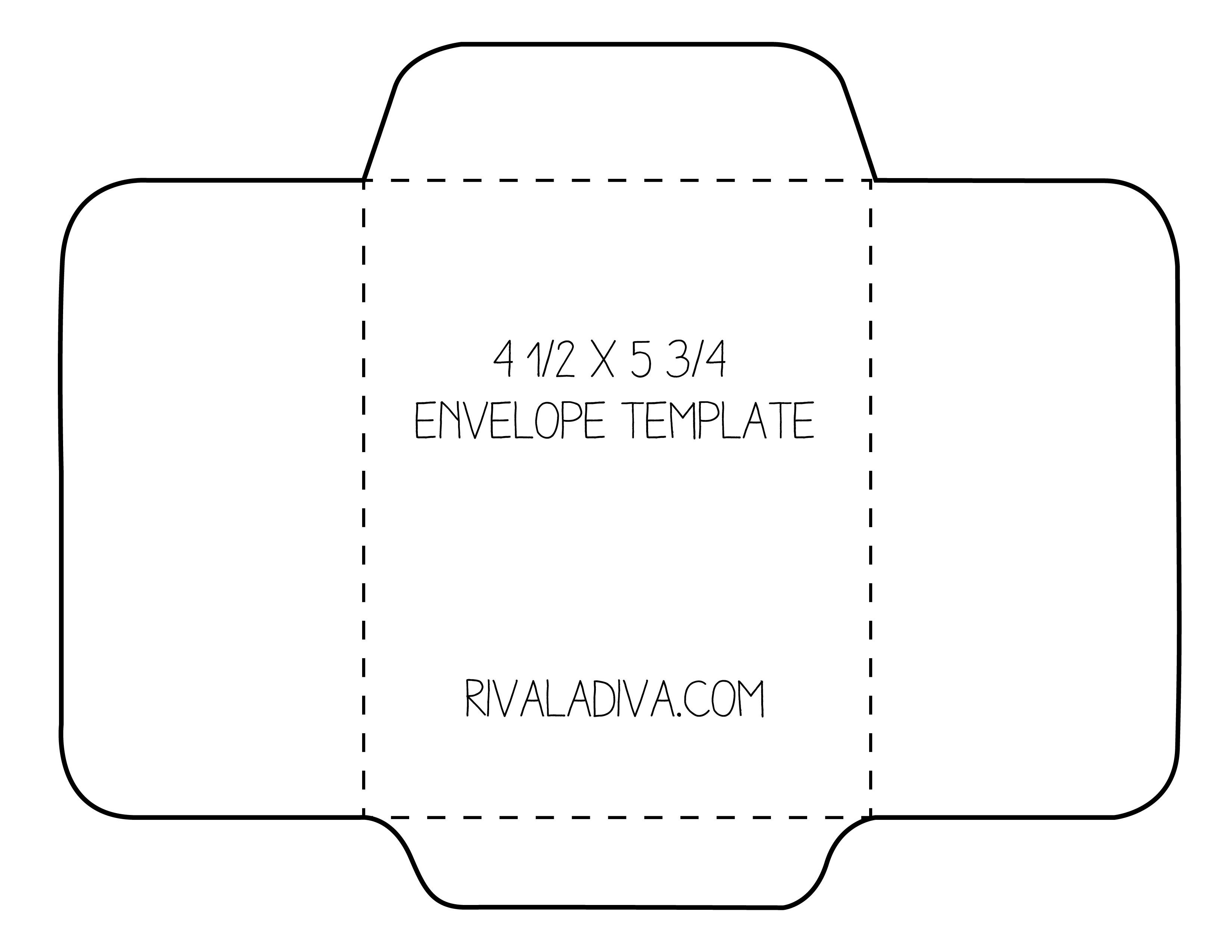 envelope template | Envelope Template For 8.5 X 11 Paper Diy 