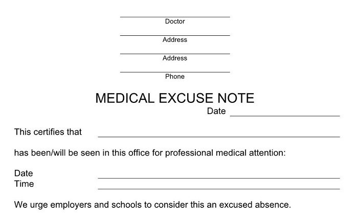 Faking Doctors Note 5 Free Fake Doctors Note Templates Top Form 