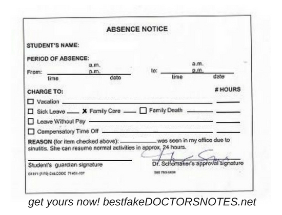 how to fake doctors note for school Ozil.almanoof.co