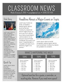 3 Free NEWSLETTER TEMPLATES   EDITABLE   … | Pinteres…