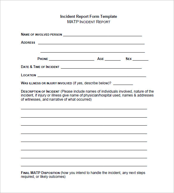 Incident Reporting Form   Ppyr.us