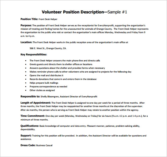 Job Description Template | | tryprodermagenix.org