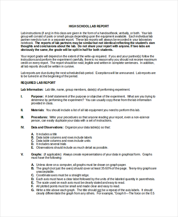 lab format example   Dean.routechoice.co